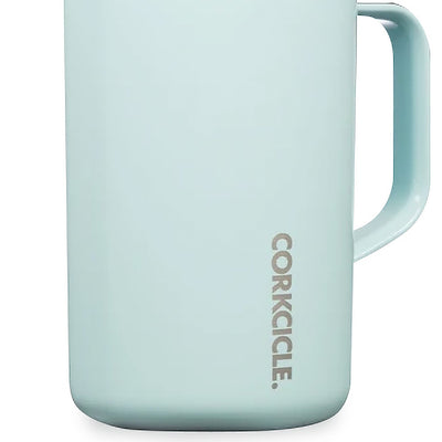 Corkcicle Classic 22 Oz Stainless Steel Coffee Mug, Gloss Powder Blue (Open Box)