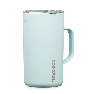 Corkcicle Classic 22 Oz Insulated Stainless Coffee Mug, Gloss Powder Blue (Used)