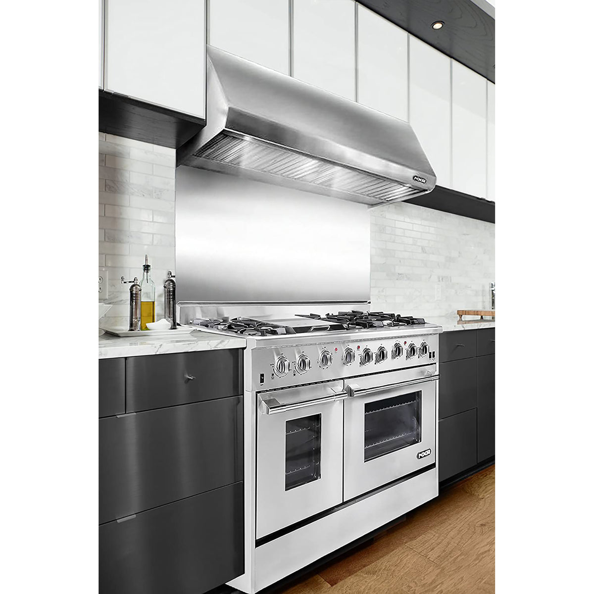 NXR RH Series Professional Style 48" Under Cabinet Range Hood, Stainless Steel