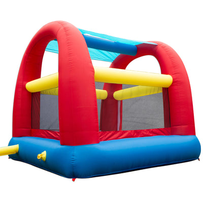 Cool Canopy Bouncer Inflatable Slide & Shaded Backyard Bounce House (Open Box)