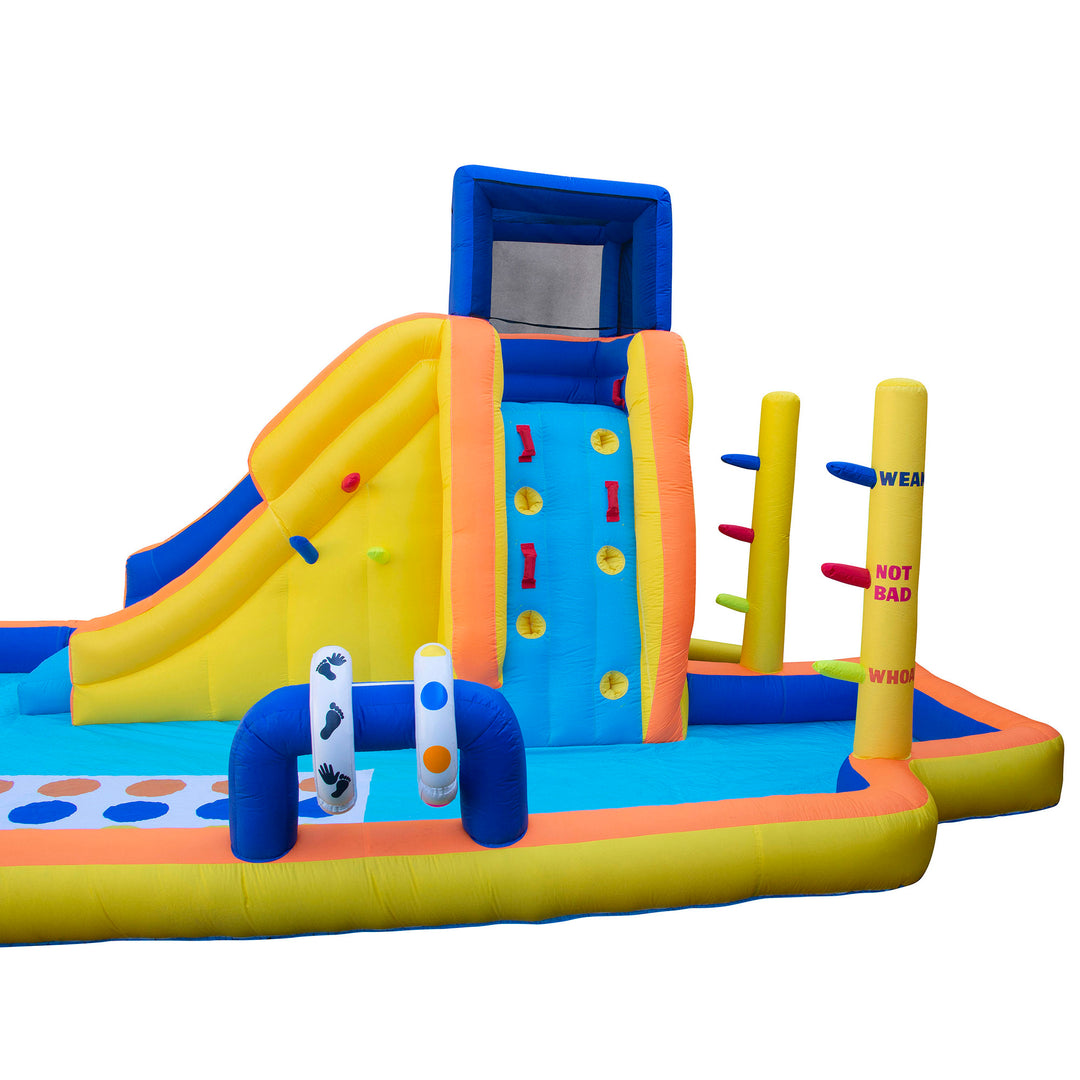 Banzai Bouncer Slide, Twister, Limbo & Blower Splash Slide Game Park (For Parts)