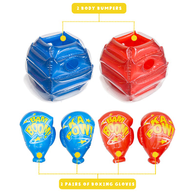 Battle Bop Combo Pack w/ Inflatable Gloves & Body Bumpers, 2 Pairs (Open Box) - VMInnovations