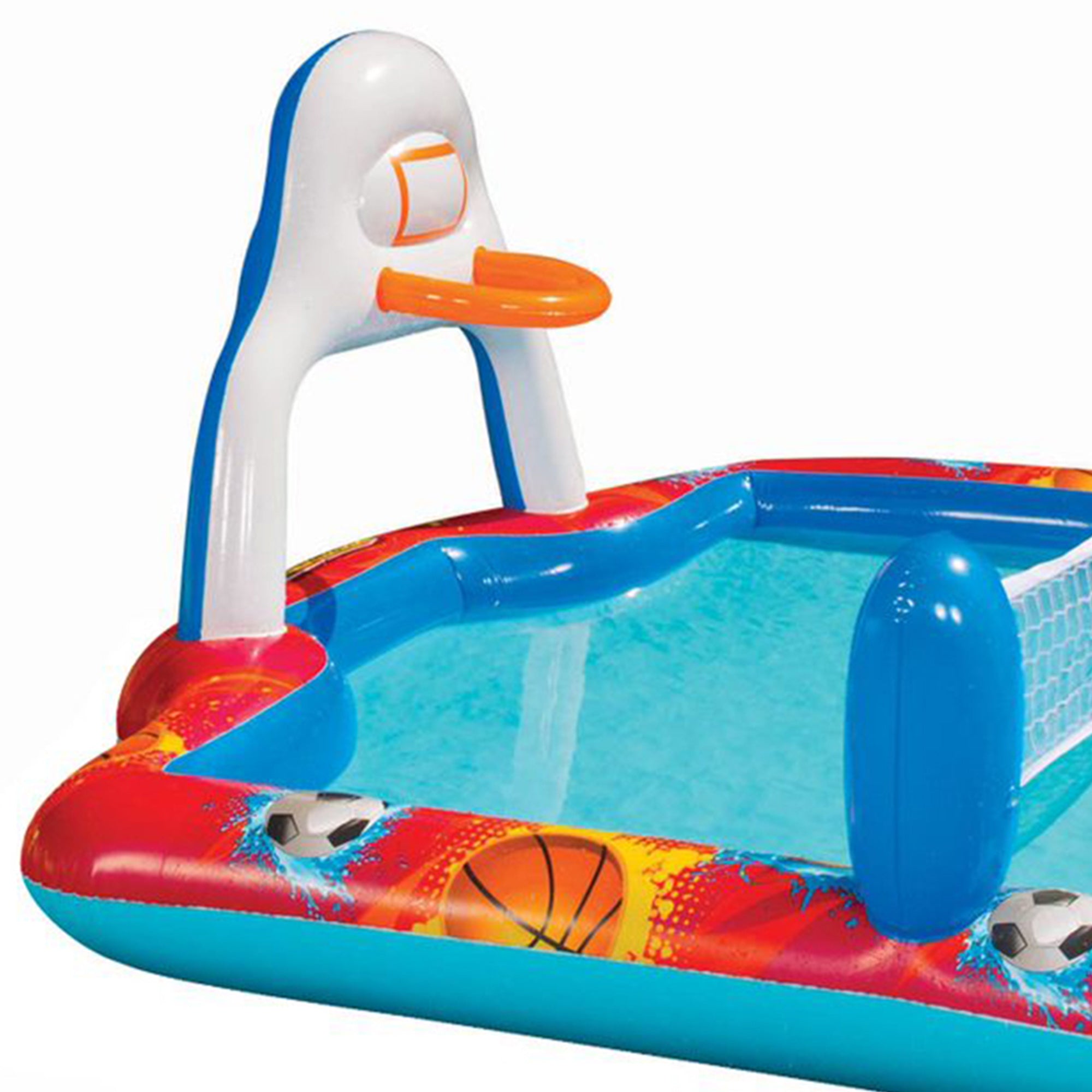 Banzai Outdoor Inflatable Sports Arena 4 In 1 Play Center Water Pool, Ages 3+ - VMInnovations