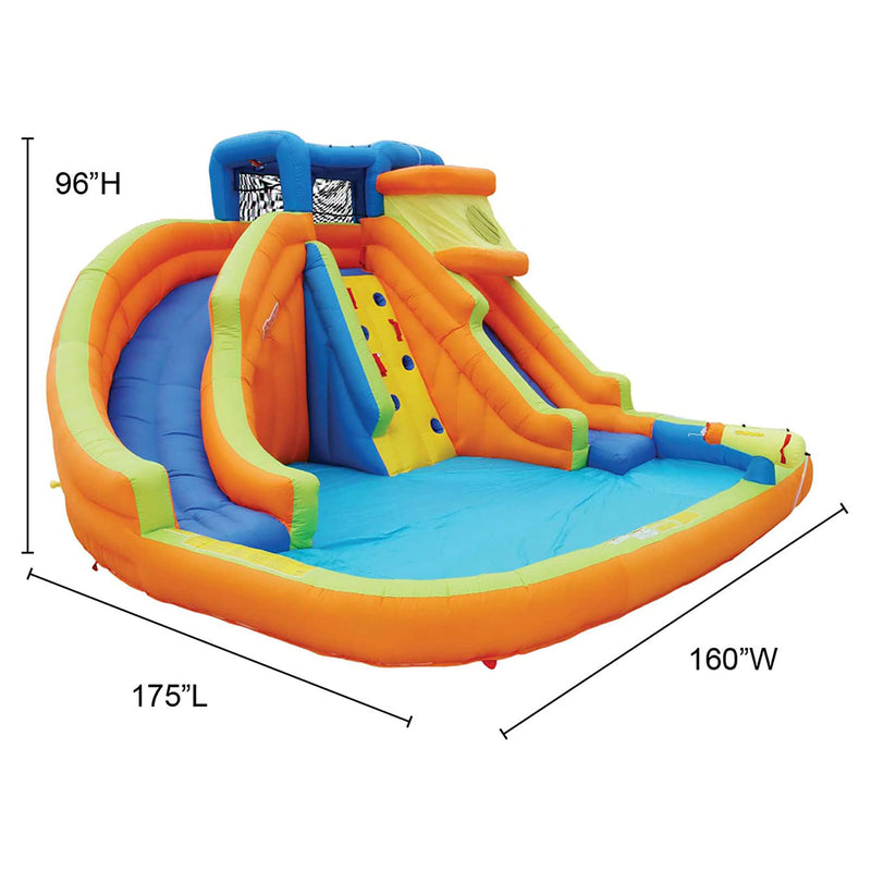 Banzai Drop Zone Kids Inflatable Water Park and Battle Bop Combo Pack (2 Sets)