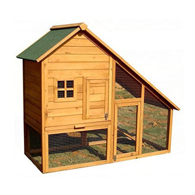 ALEKO Wooden Elevated Pet House Chicken Coop, 55 x 26 x 47 Inches (For Parts)