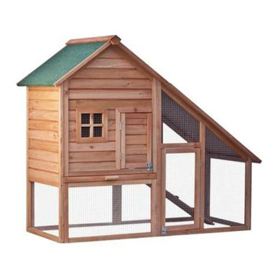 ALEKO Wooden Elevated Pet House Chicken Coop, 55 x 26 x 47 Inches (For Parts)