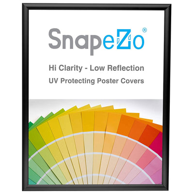SnapeZo Aluminum Metal Front Loading Snap Poster Frame, Black, 20 x 26 Inches