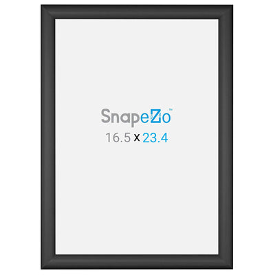 SnapeZo Aluminum Metal Front Loading Snap Poster Frame, Brushed Black, 24 x 30"