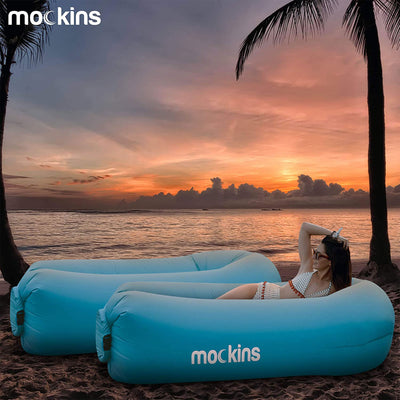 Mockins Air Lounger for Camping, the Beach, and Picnics, 2 Pack, Blue (Used)