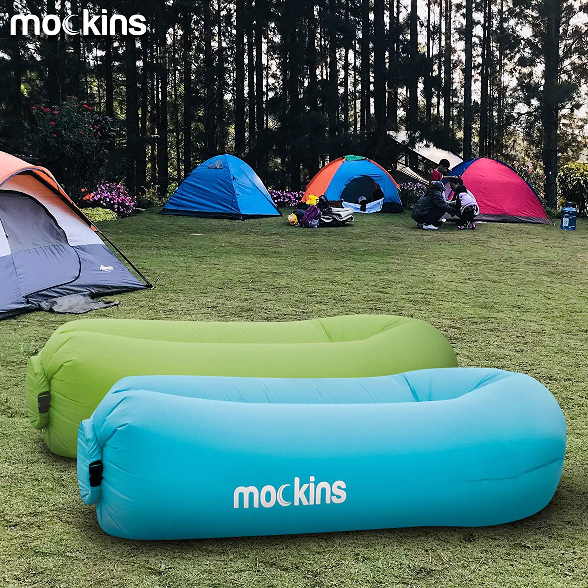 Mockins Inflatable Air Lounger for Camping, the Beach, and Picnics (Open Box) - VMInnovations