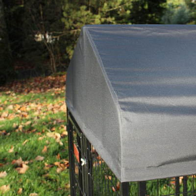Lucky Dog Series Studio Jr. 4 x 4 x 4.3ft Roofed Steel Dog Kennel (For Parts) - VMInnovations