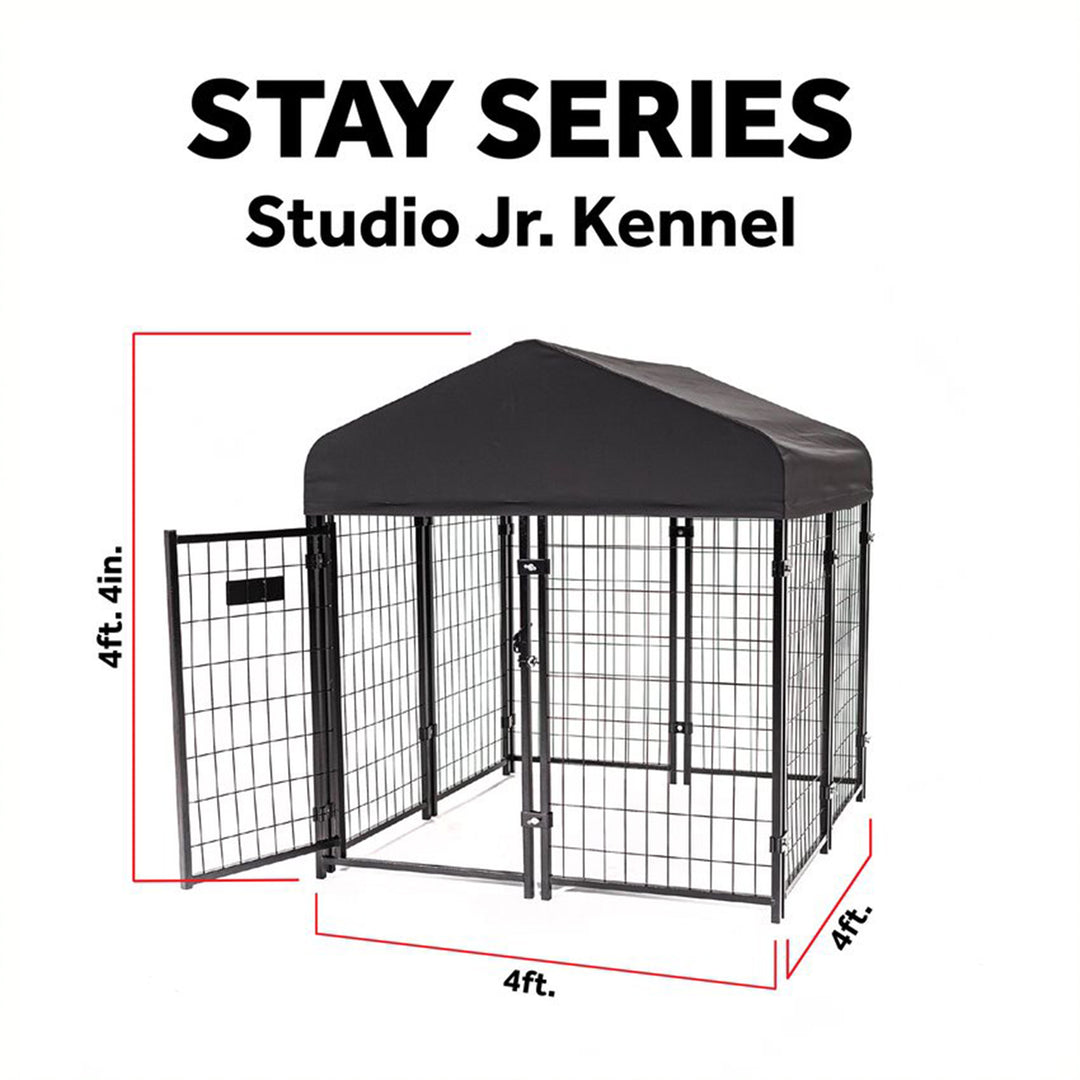 Lucky Dog STAY Series Studio Jr. Roofed Steel Frame Dog Kennel (For Parts) - VMInnovations