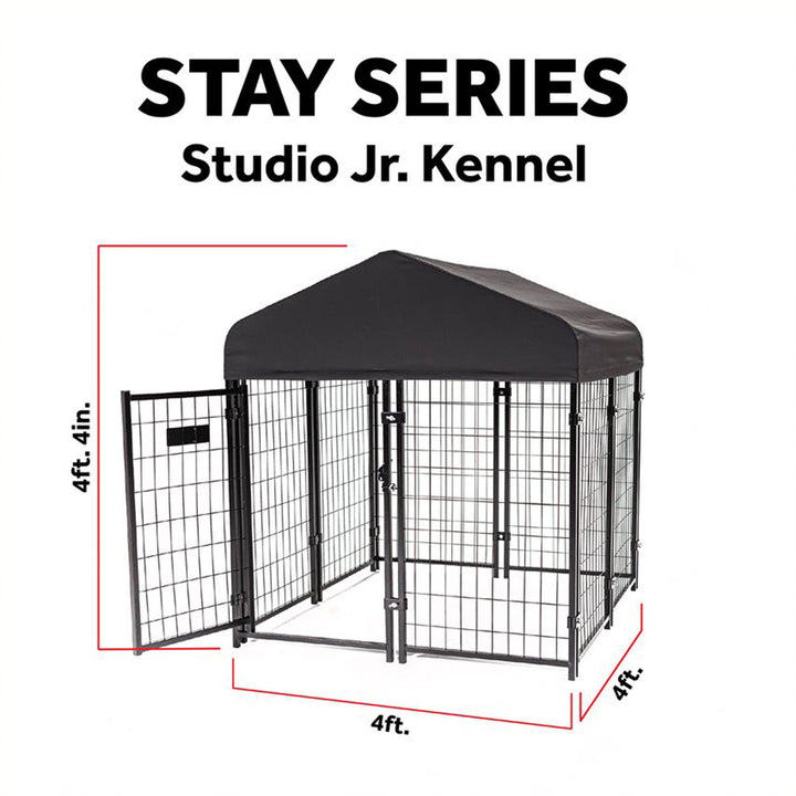 Lucky Dog STAY Series Studio Jr. Roofed Steel Frame Dog Kennel (For Parts) - VMInnovations