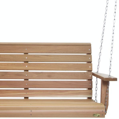 All Things Cedar Handcrafted Natural Western Red Cedar 6' Porch Swing (Used)