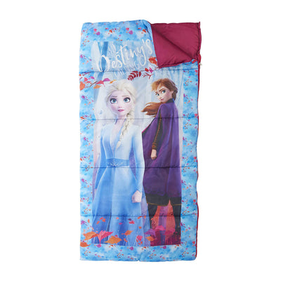 Exxel Outdoors Disney Frozen 2 Sleeping Bag And Backpack Camp Kit (Open Box)