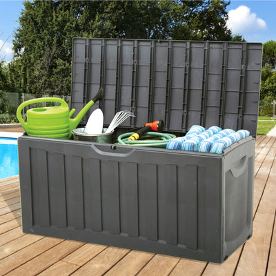 Ram Quality Products Plastic 90 Gal Indoor Outdoor Locking Cushion Box (Used) - VMInnovations