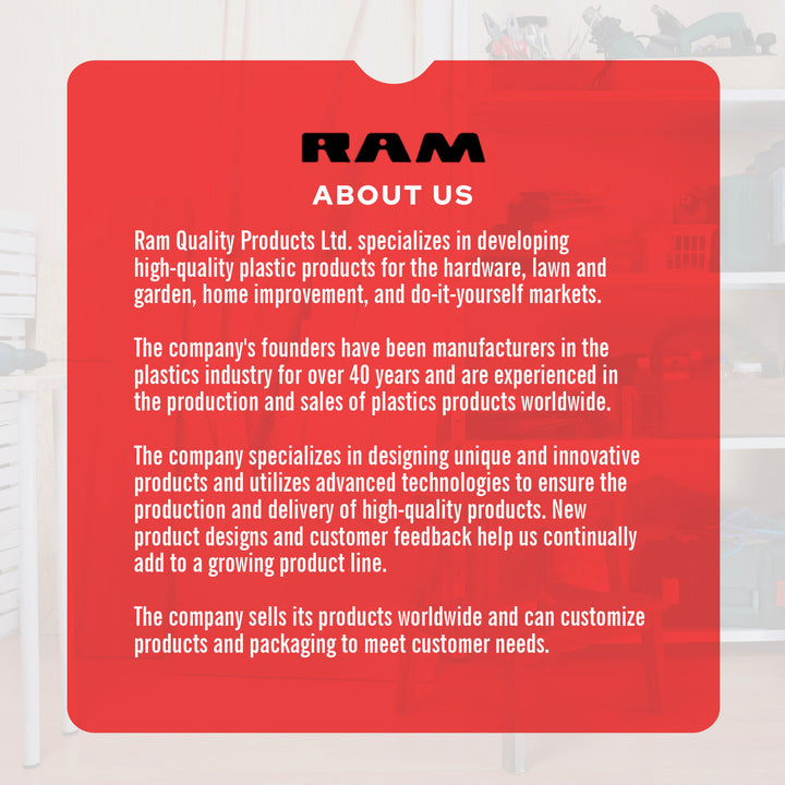 Ram Quality Products Extra 5 Tier Plastic Storage Shelf Unit for Garage, Black - VMInnovations