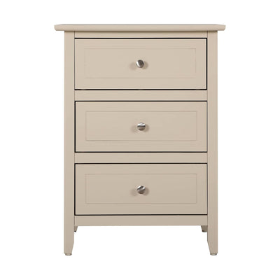 Glory Furniture Daniel 3 Storage Drawer Bedroom Nightstand End Table (Open Box)