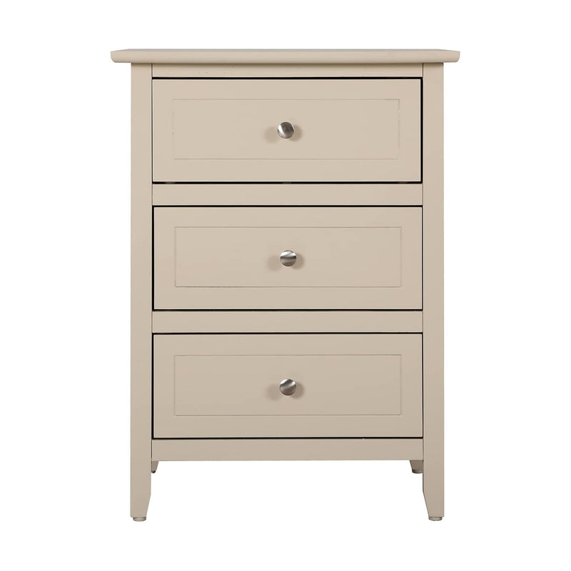 Glory Furniture Daniel 3 Storage Drawer Bedroom Nightstand End Table (Open Box)