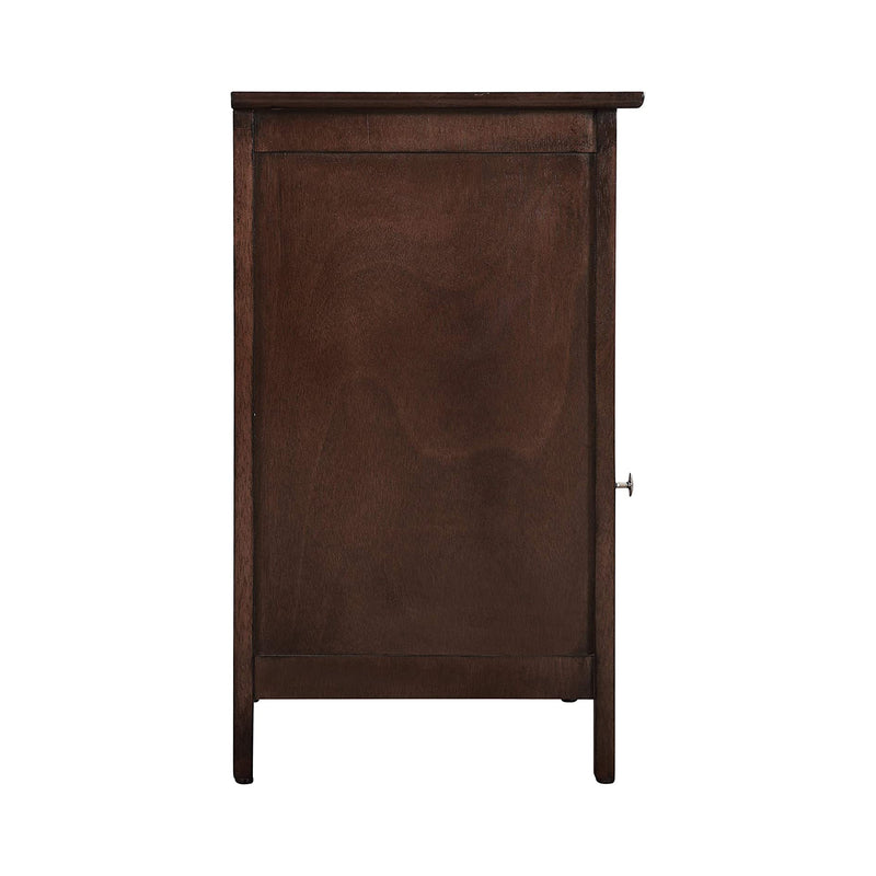 Glory Furniture Izzy 1 Drawer/1 Door Bedroom Nightstand End Table, Cappuccino