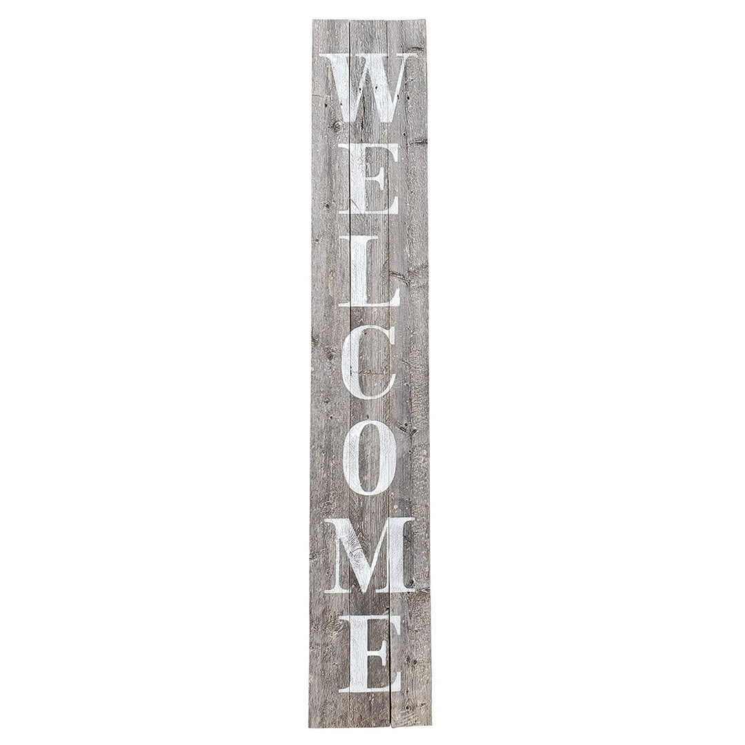 Rockin' Wood Welcome Sign 5' Rustic Farm House Style for Door/Porch (Open Box)