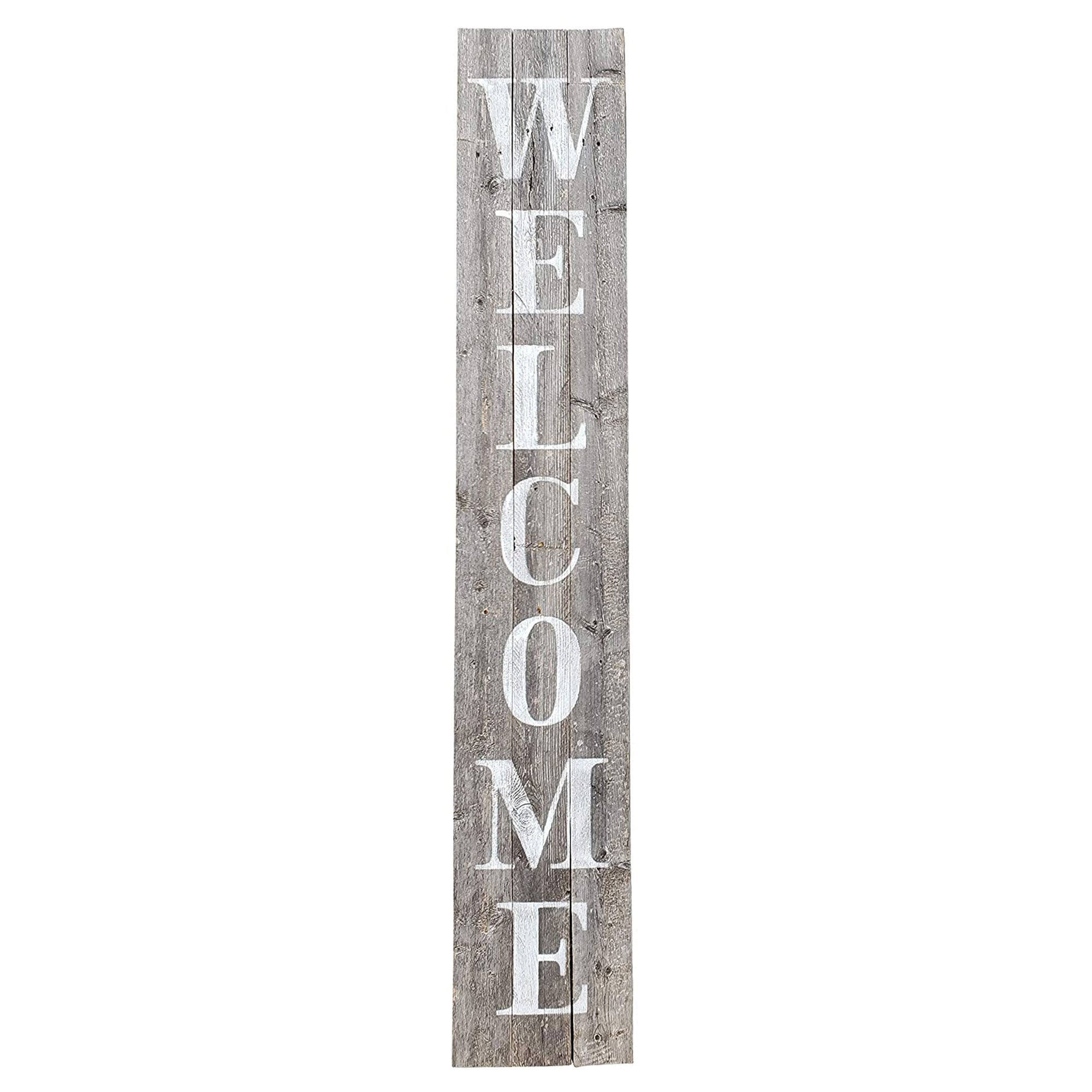 Rockin' Wood Welcome Sign 5' Rustic Farm House Style for Door/Porch (Open Box) - VMInnovations