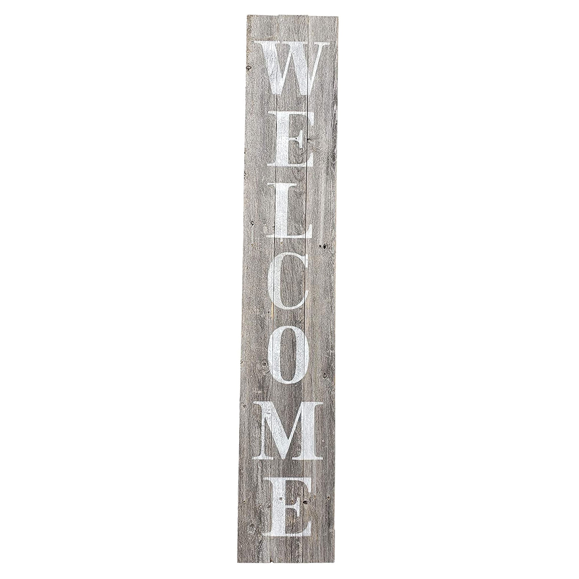 Rockin' Wood Welcome Sign 5' Rustic Farm House Style for Door/Porch (Open Box) - VMInnovations