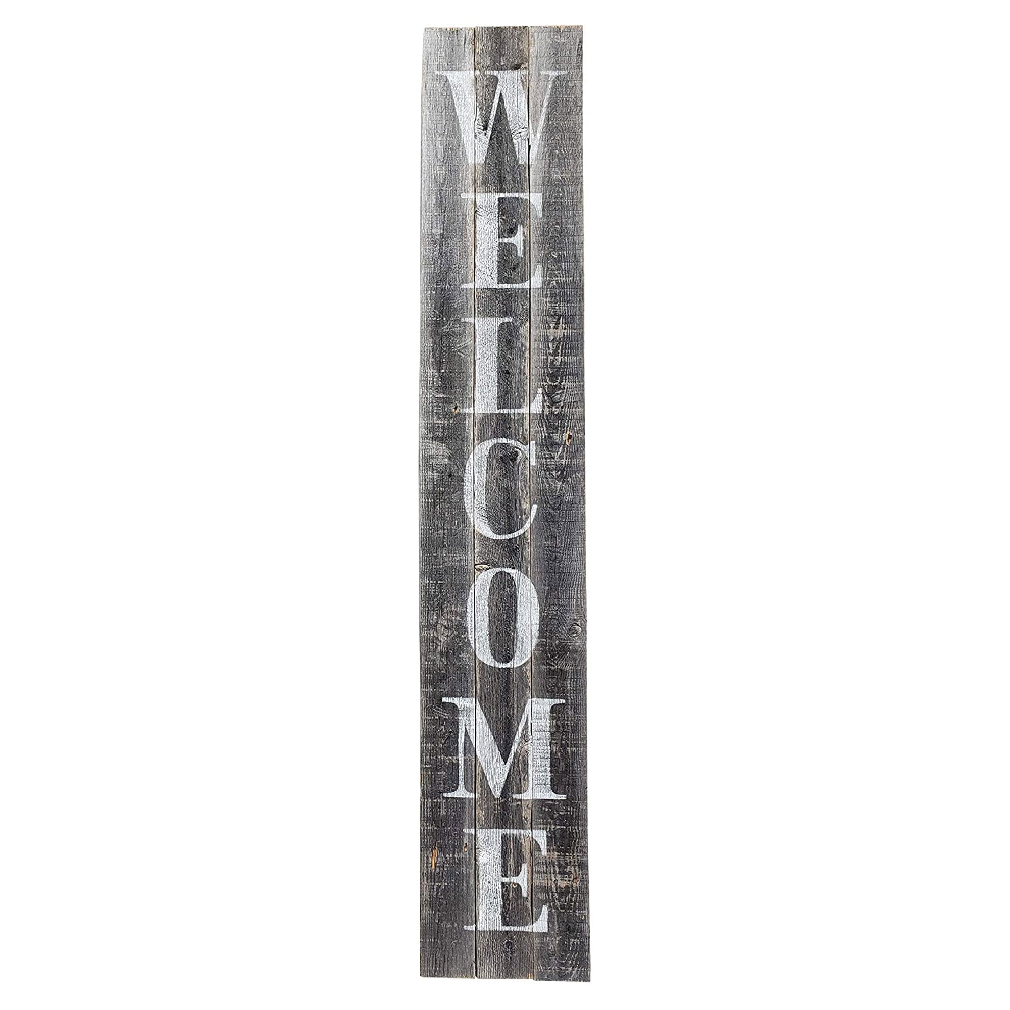 Rockin' Wood Welcome Sign 5' Rustic Farm House Style for Door/Porch (Open Box) - VMInnovations