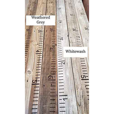 Rockin' Wood Reclaimed Wood Hand Painted Growth Chart for Children, White