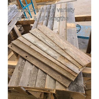 Rockin' Wood Reclaimed Barn Wood Paneling, Easy Nail Up Application (Open Box)