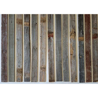 Rockin' Wood Peel & Stick Reclaimed Barn Wood Wall Paneling Accent Board Planks
