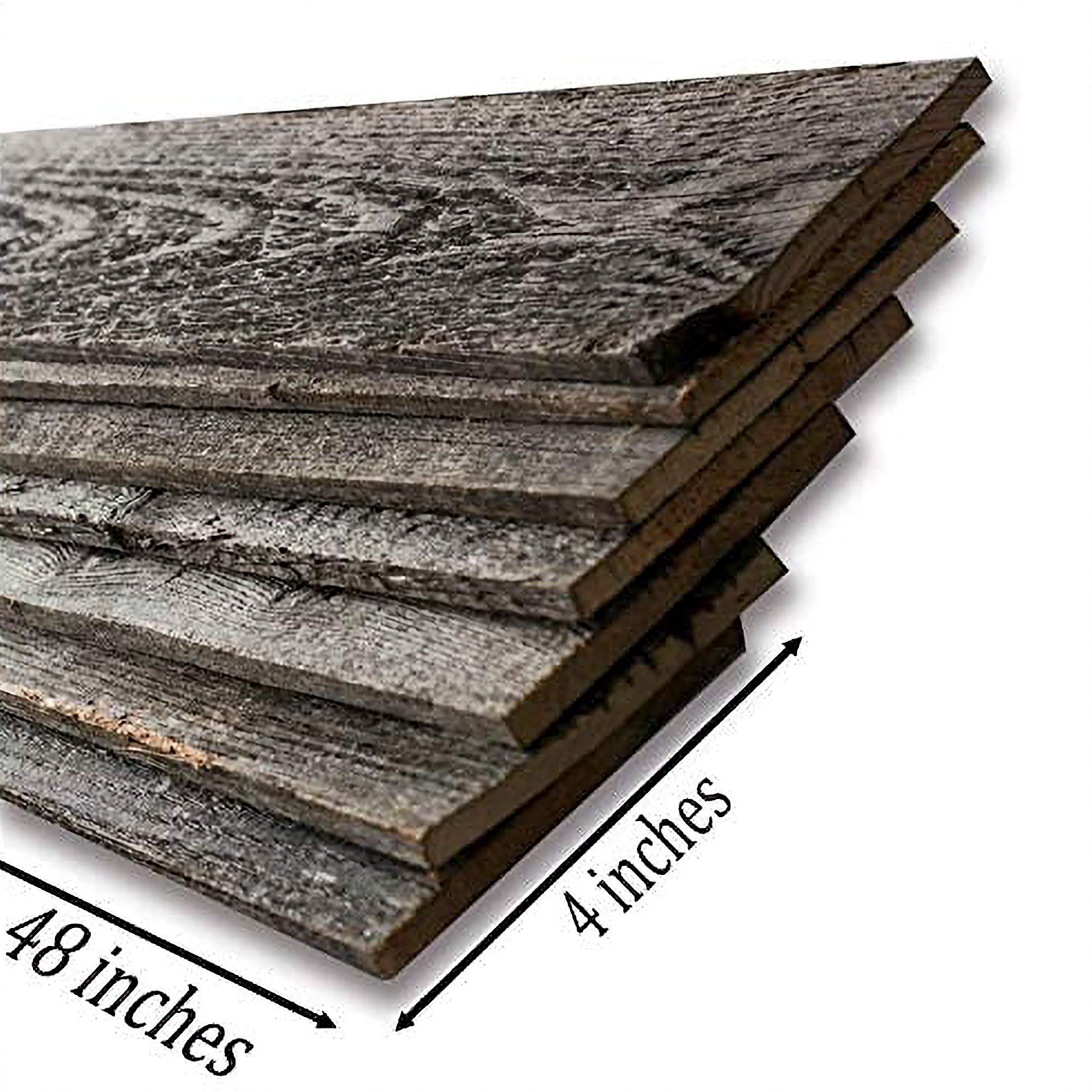 Rockin' Wood Self Adhesive Reclaimed Barn Wood Paneling, Natural (Open Box)