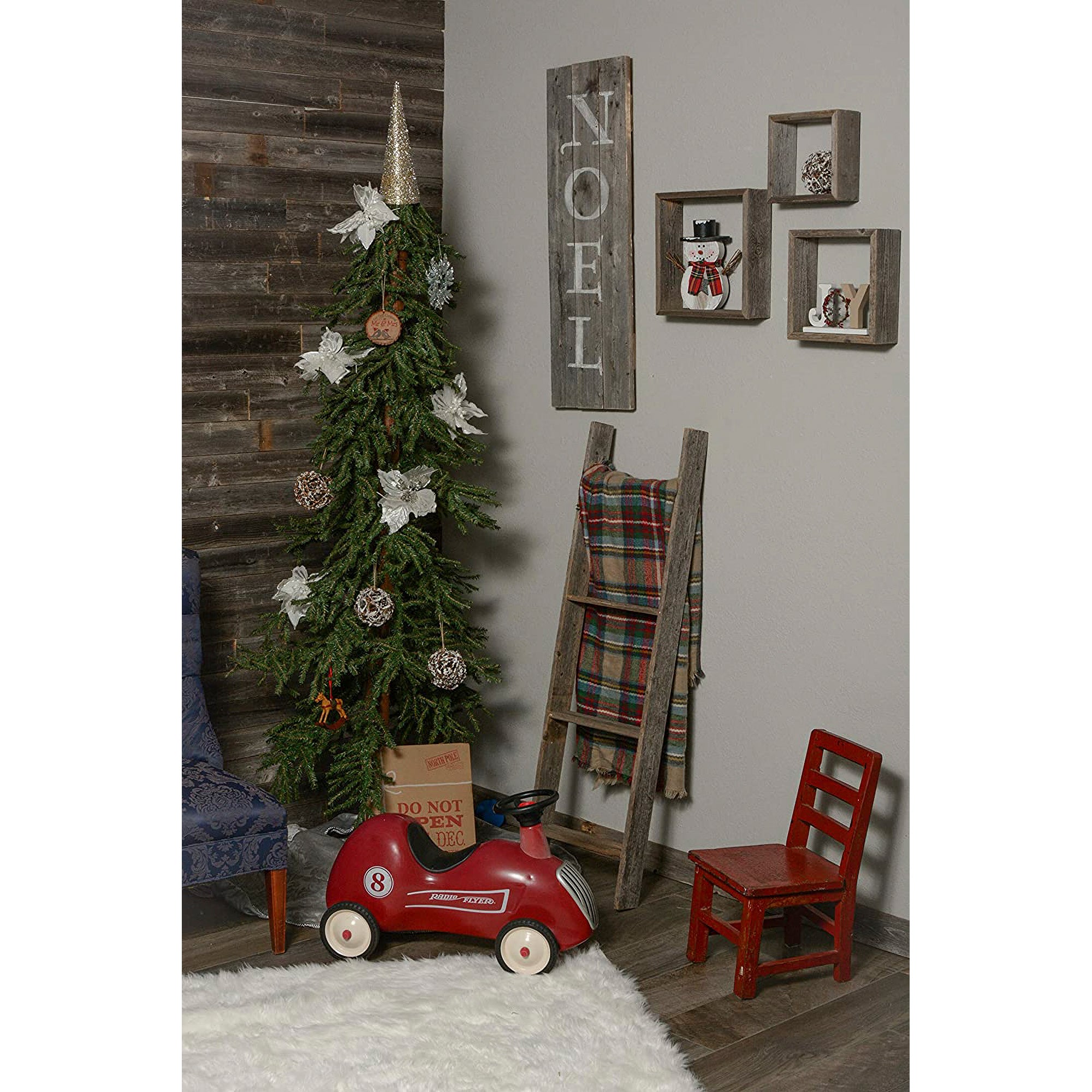 Rockin' Wood Self Adhesive Reclaimed Barn Wood Paneling, Natural (Open Box)