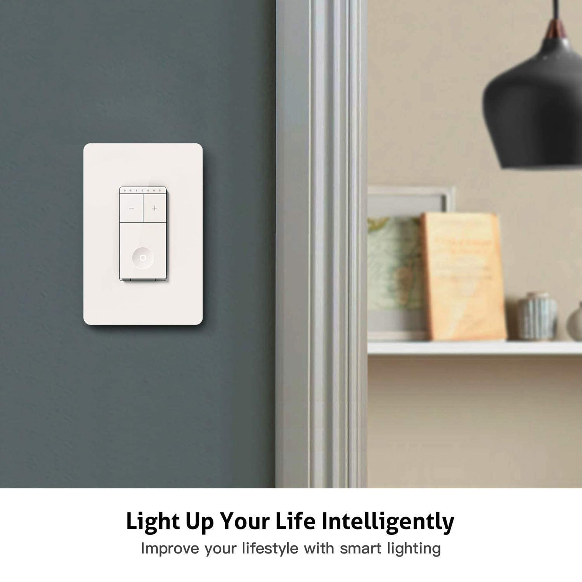 Treatlife Smart Dimmer Single Pole Wall Switch, 2.4g, 400 Watt, White, 4 Pack