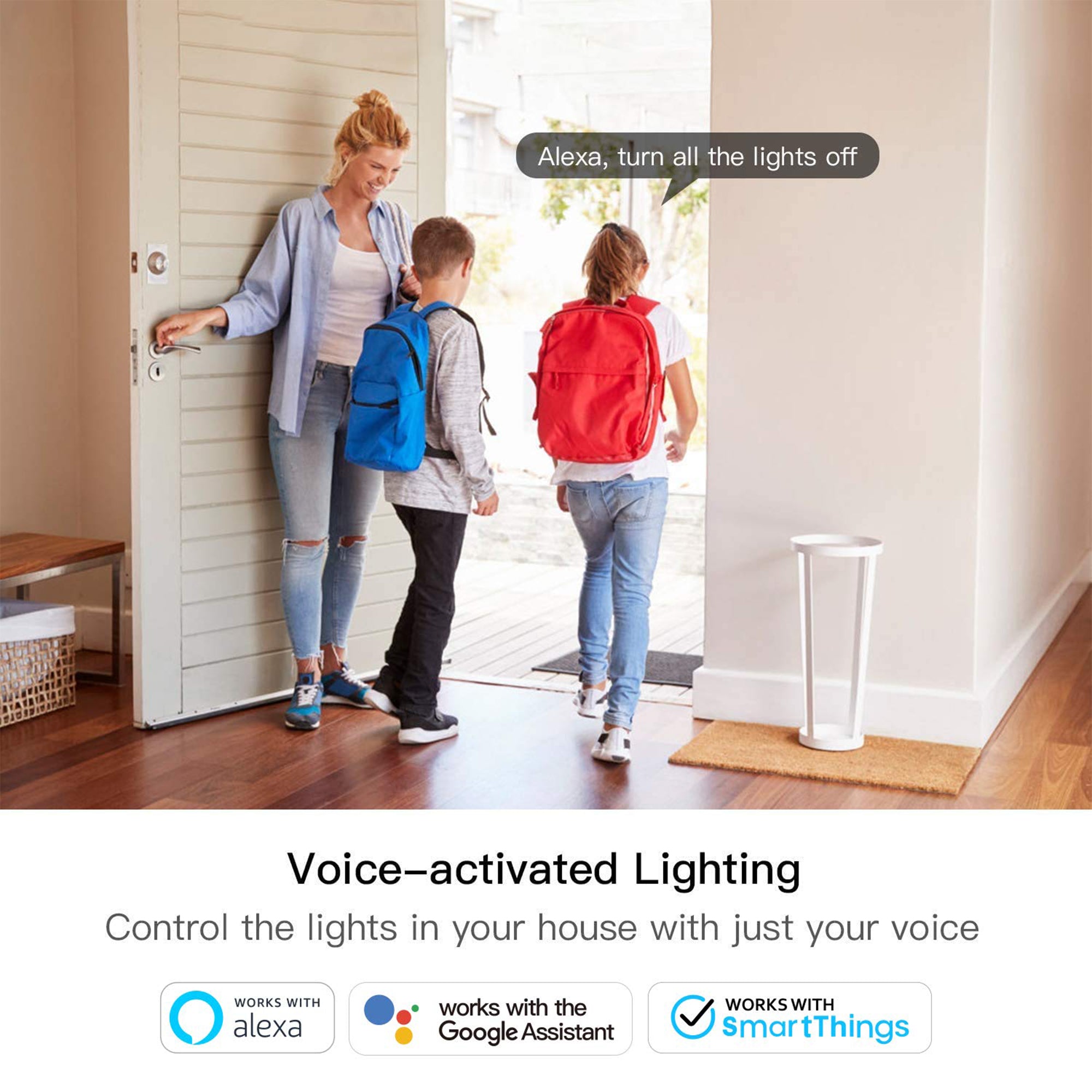 Treatlife 2.4Ghz Wifi Enabled 3 Way Smart Switch, Neutral Wire Required, 4 Pack