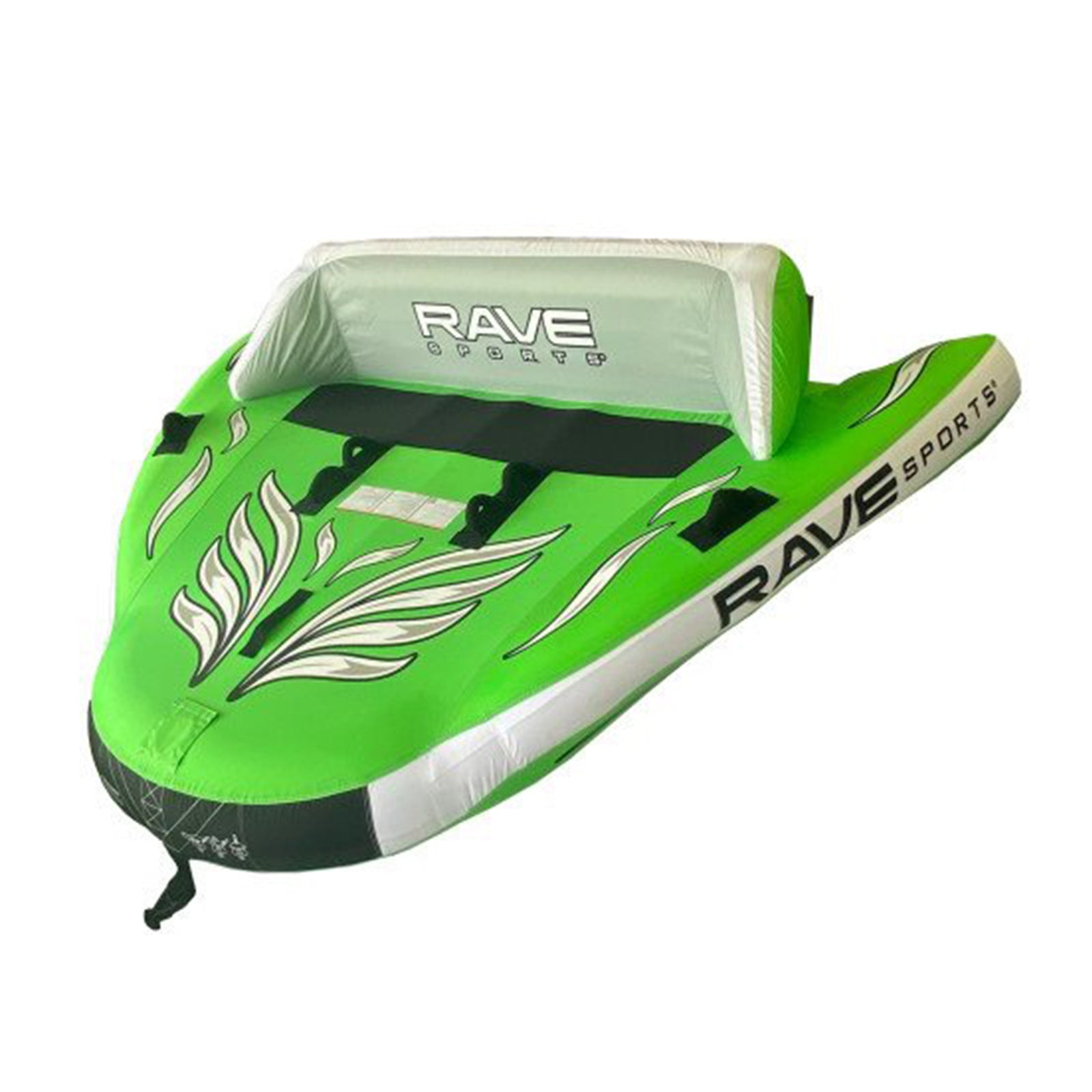 RAVE Sports 3 Person Inflatable Towable Boating Water Tube, Green (For Parts) - VMInnovations