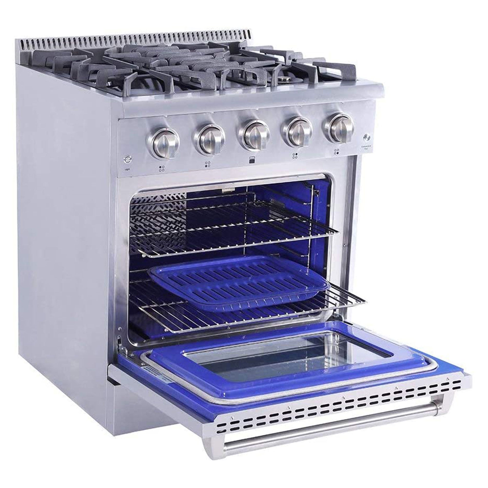 Thor Kitchen 30" Professional 4 Burner Gas Range Kitchen Oven, Stainless Steel