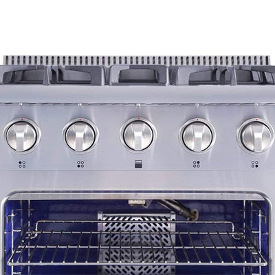 Thor Kitchen 30" Professional 4 Burner Gas Range Kitchen Oven, Stainless Steel