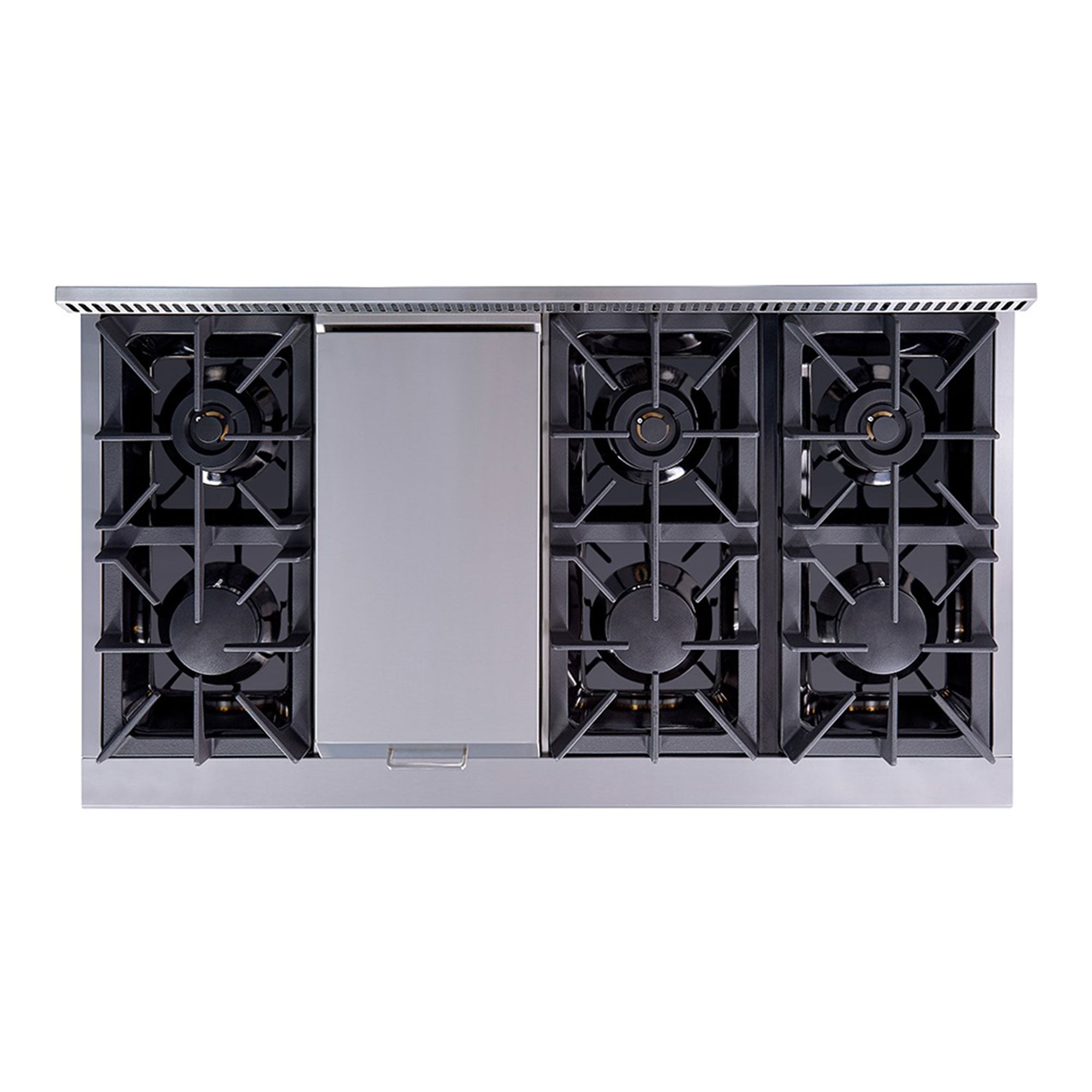 Thor Kitchen 48" Professional 6 Burner Gas Range Double Oven, Stainless Steel