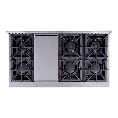 Thor Kitchen 48" Professional 6 Burner Gas Range Double Oven, Stainless Steel
