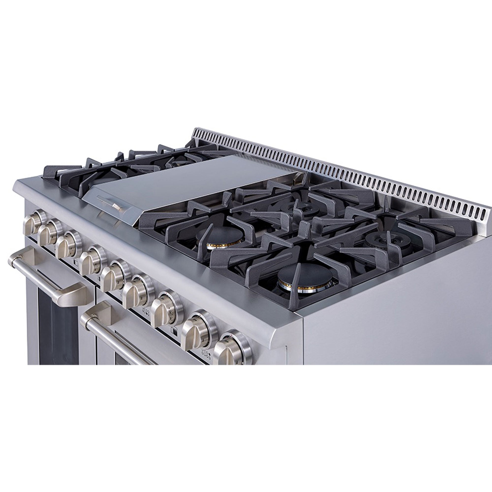 Thor Kitchen 48" Professional 6 Burner Gas Range Double Oven, Stainless Steel