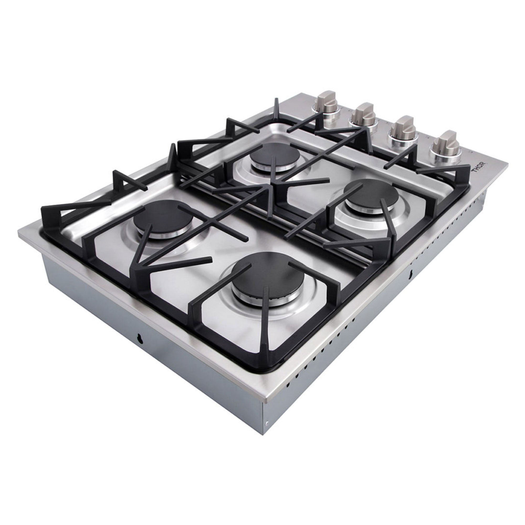Thor Kitchen 30 Inch Professional 4 Burner Drop In Gas Cooktop, Stainless Steel