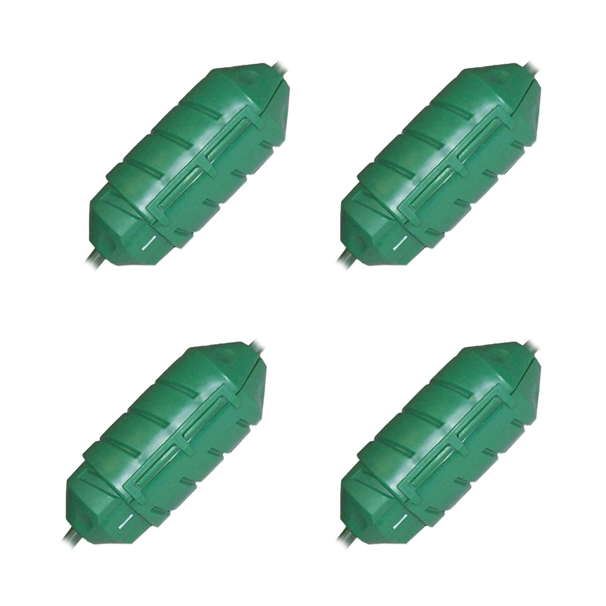 Farm Innovators CC-2 Cord Connect Water Tight Outdoor Cord Lock, Green (4 Pack)