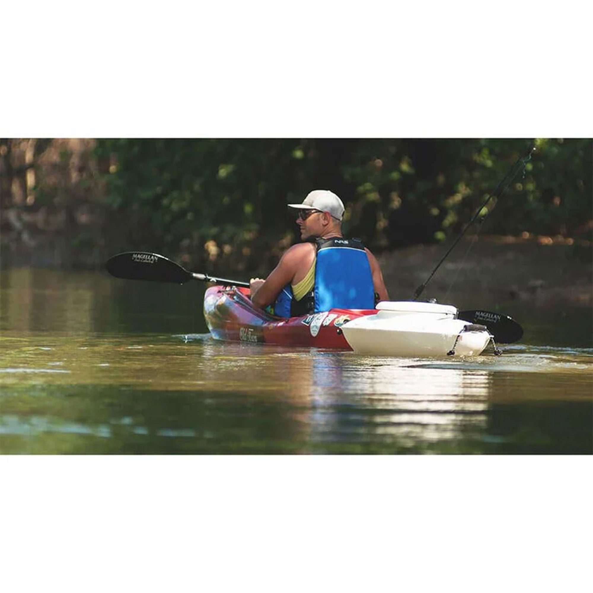 CreekKooler 30 Qt Floating Insulated Beverage Kayak Tow Behind Cooler w/ 8' Rope - VMInnovations