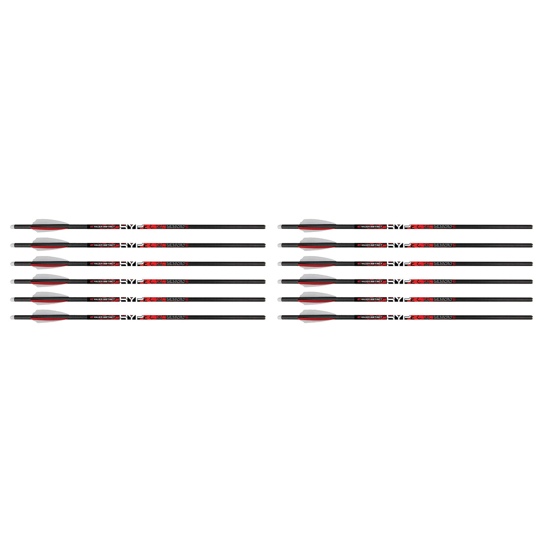 Killer Instinct MSCKI-1064-6 HYPR 20" Carbon Crossbow Bolts, 6 Count (2 Pack)