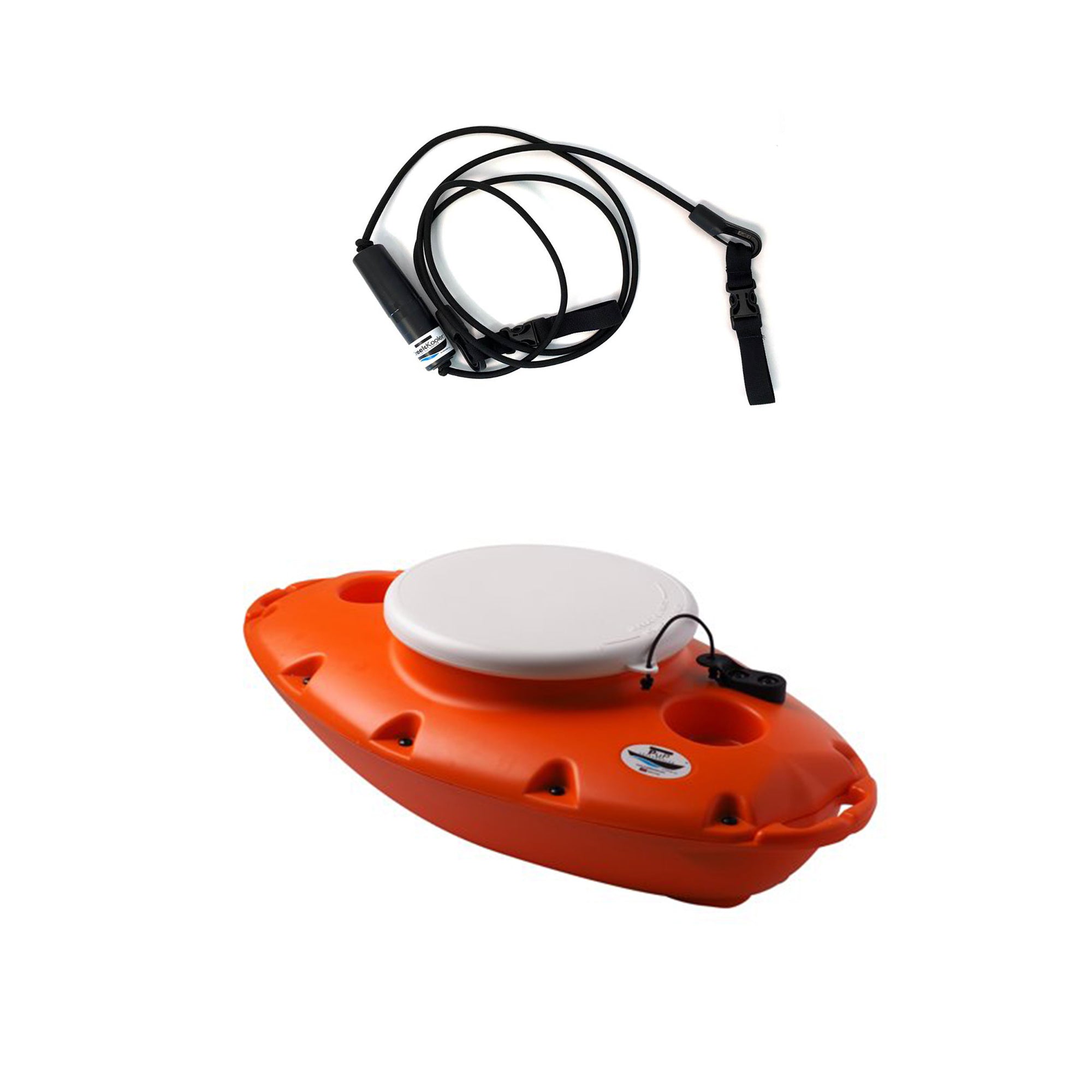 CreekKooler 15 Quart Floating Beverage Portable Pup Cooler with 8 Foot Tow Rope - VMInnovations
