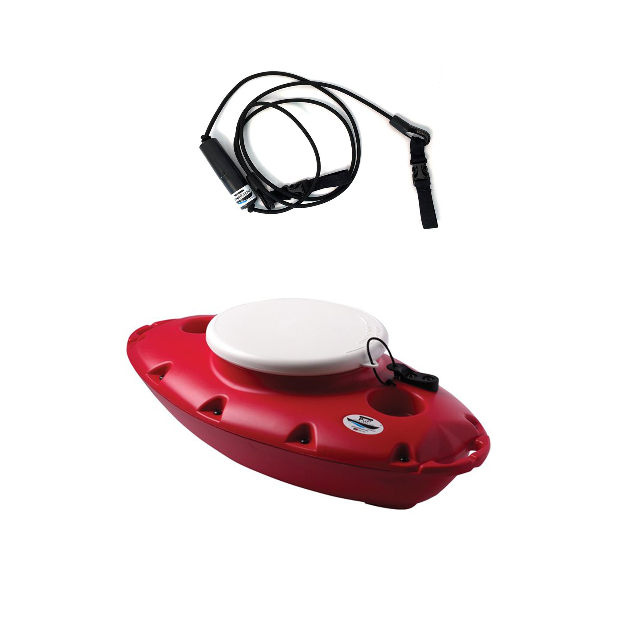 CreekKooler 15 Quart Floating Beverage Portable Pup Cooler with 8 Foot Tow Rope - VMInnovations