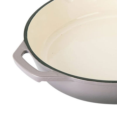 Hamilton Beach Enameled Coated Cast Iron Frying Pan Skillet, Gray (Set of 3) - VMInnovations