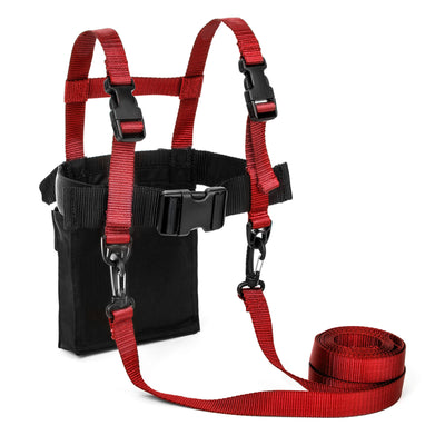 Lucky Bums Kids Ski Harness with Grip N Guide Handle & Bungee Cord Training Kit