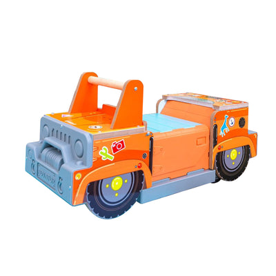KidKraft Safari 2 In 1 Ride and Play with EZ Kraft 9 Piece Assembly, Kids 3 to 5 - VMInnovations